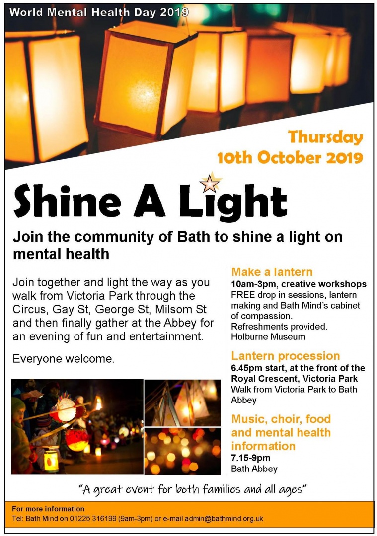 Shine a Light for World Mental Health Day