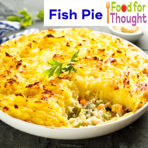 fish pie in a bowl