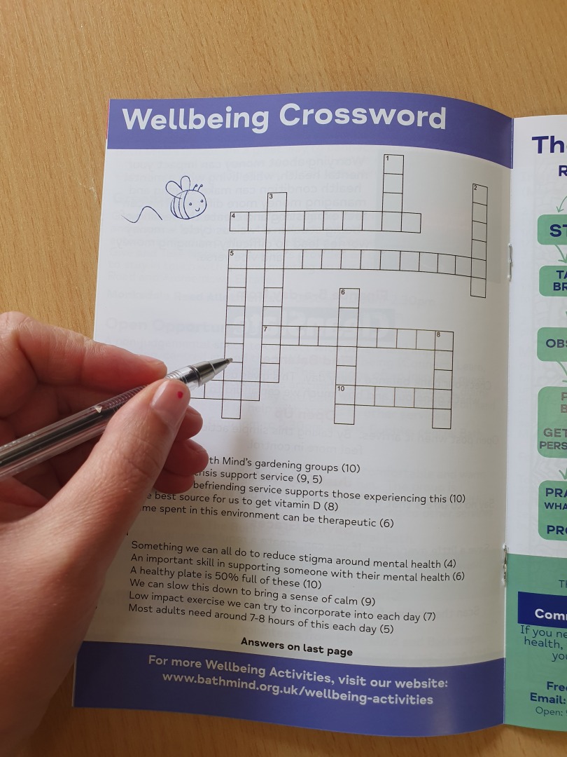 Crossword Activity In Wellbeing Magazine