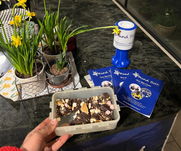 a bake sale in aid of Bath Mind