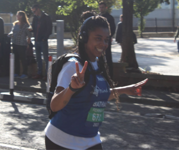running in aid of Bath Mind