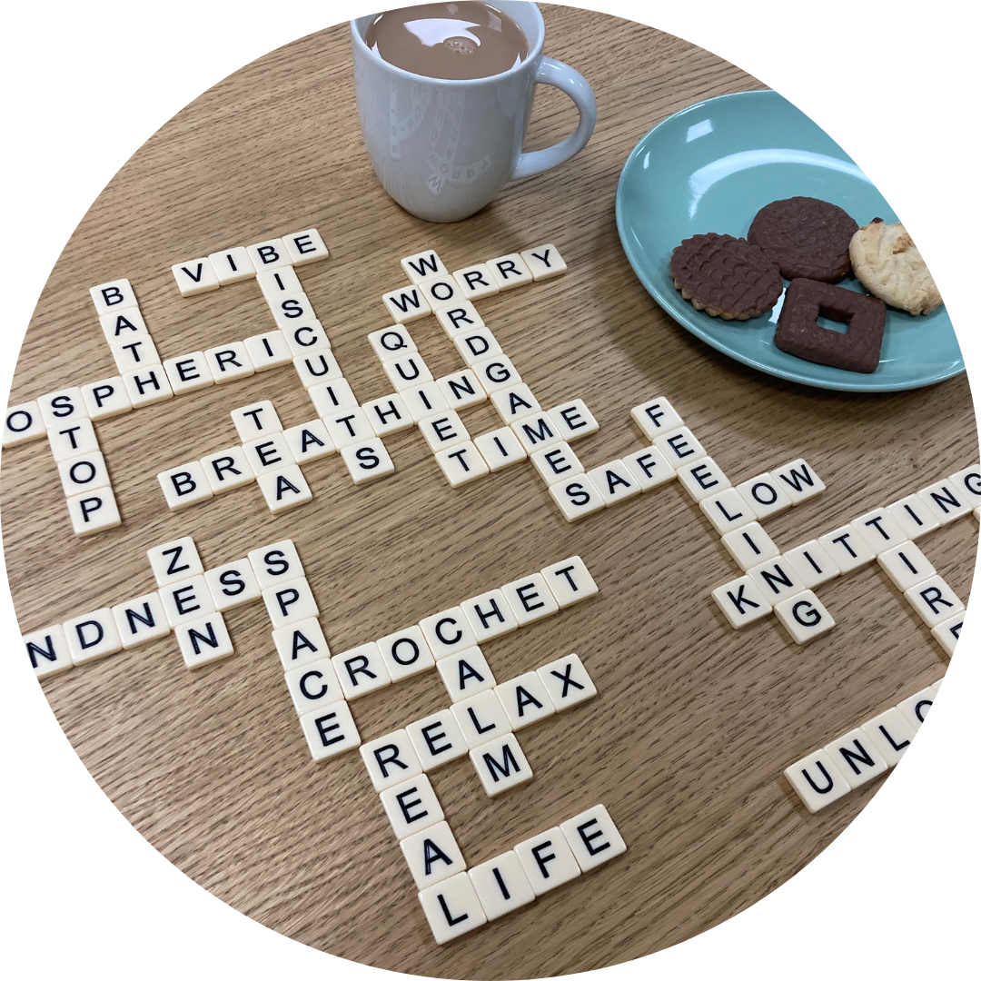 scrabble words at Bath Mind's breathing space service