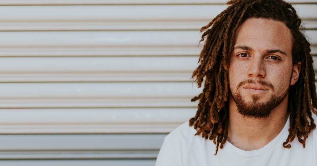 a man with dreadlocks