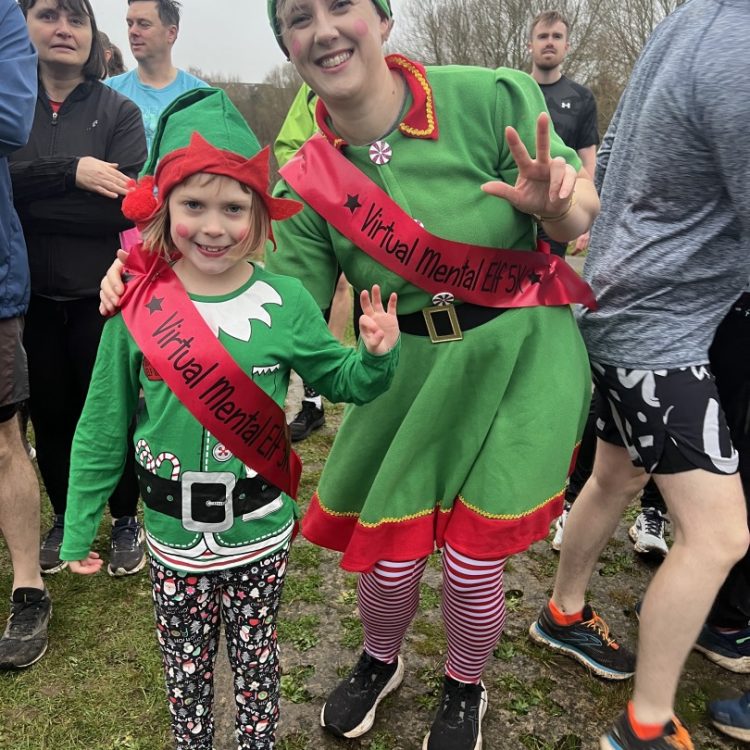 People dressed as elves for Bath Mind's Mental Elf event